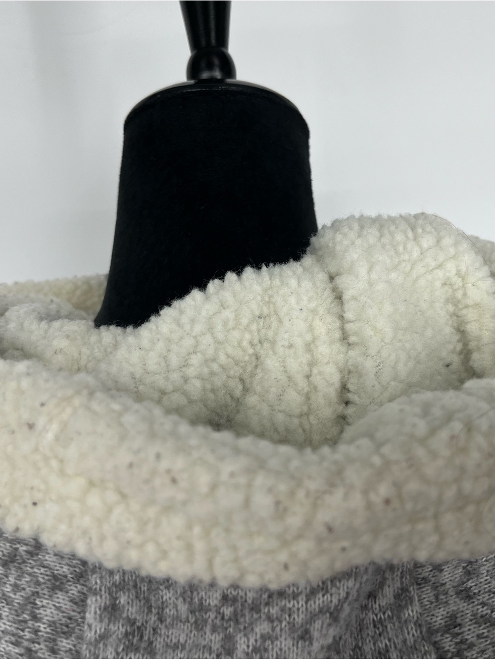 Snozu Light Heather Gray Sherpa-Lined Zip Hoodie Jacket - Picture 8 of 11